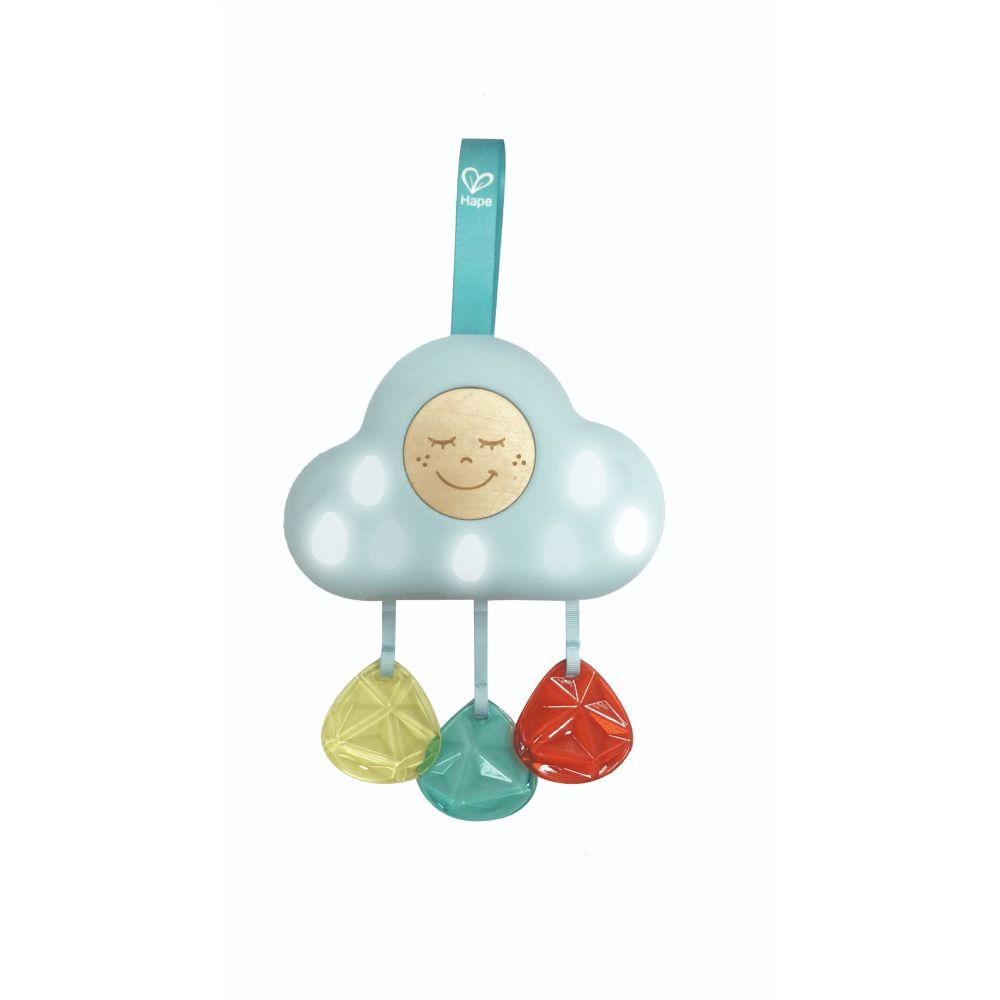 Hape - Musical Cloud Light Baby Crib Mobile Toy - Blue