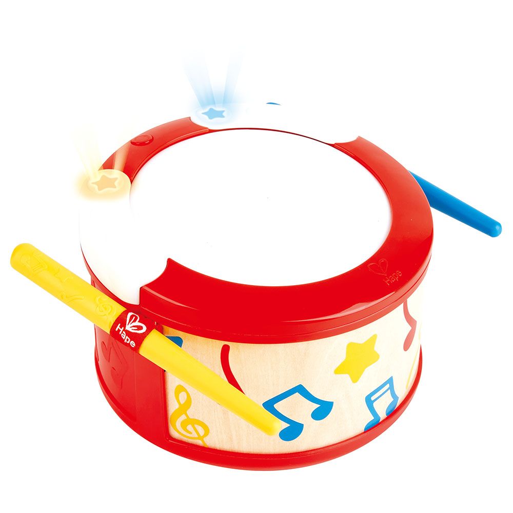 Hape - Learn With Lights Drum - Red