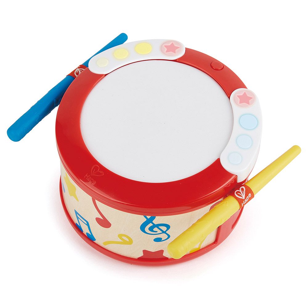 Hape - Learn With Lights Drum - Red