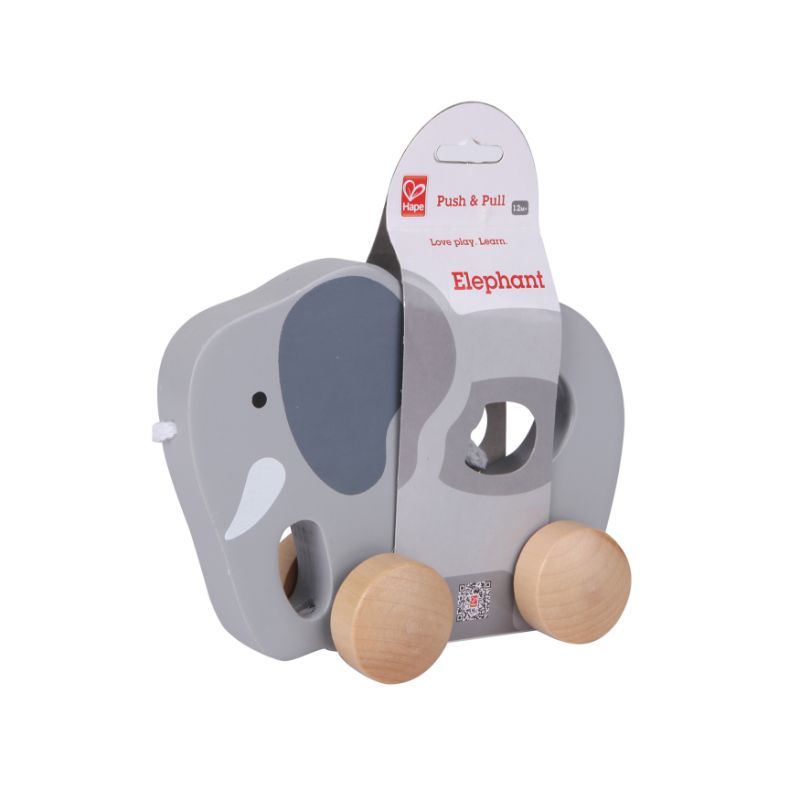 Hape Elephant Push and Pull Toy