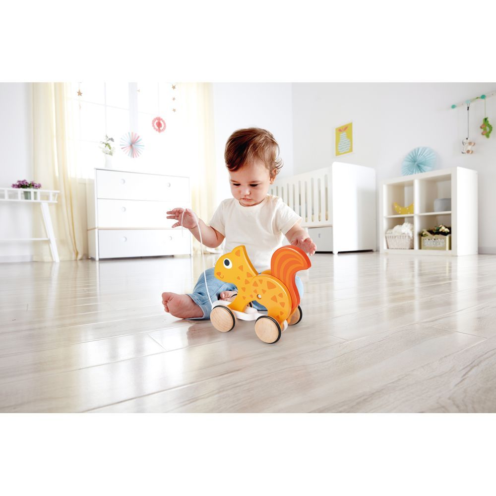 Hape - Squirrel Pull Along Toy