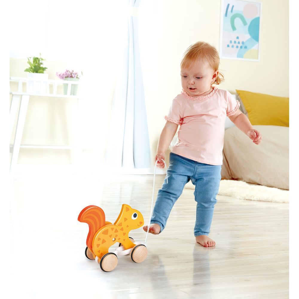 Hape - Squirrel Pull Along Toy