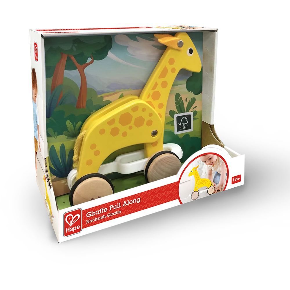 Hape - Giraffe Pull Along Toy