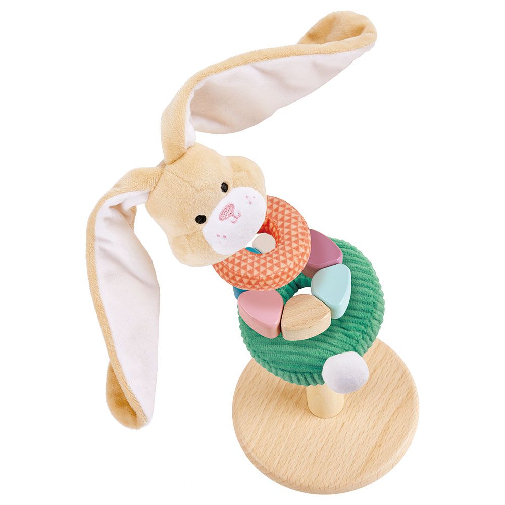 Hape - Wooden Bunny Stacking Ring 