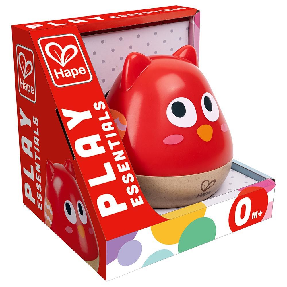 Hape - Owl Musical Wobbler - Red