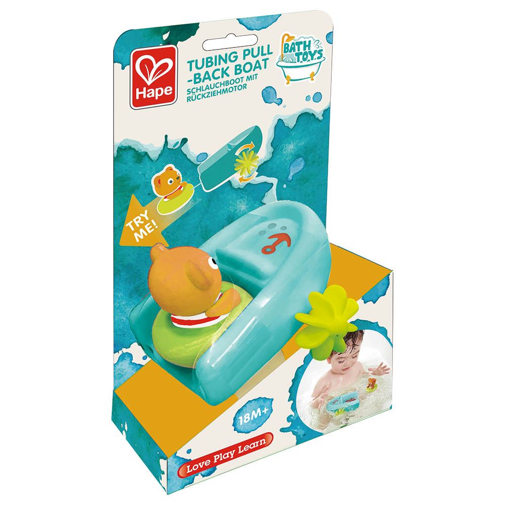 Hape - Tubing Pull-back Boat