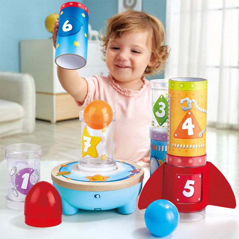 Hape - Rocket Ball Air Stacker 