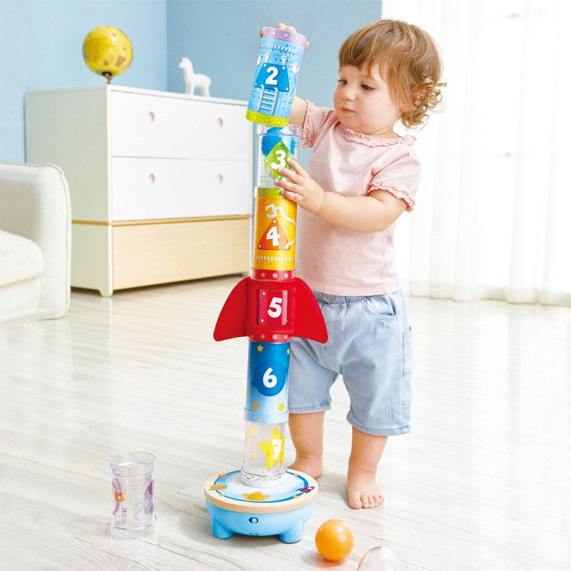 Hape - Rocket Ball Air Stacker 