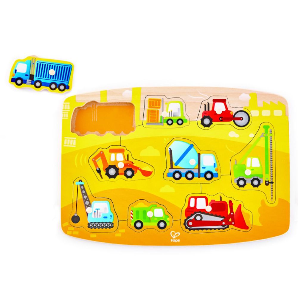 Hape - Construction Peg Puzzle