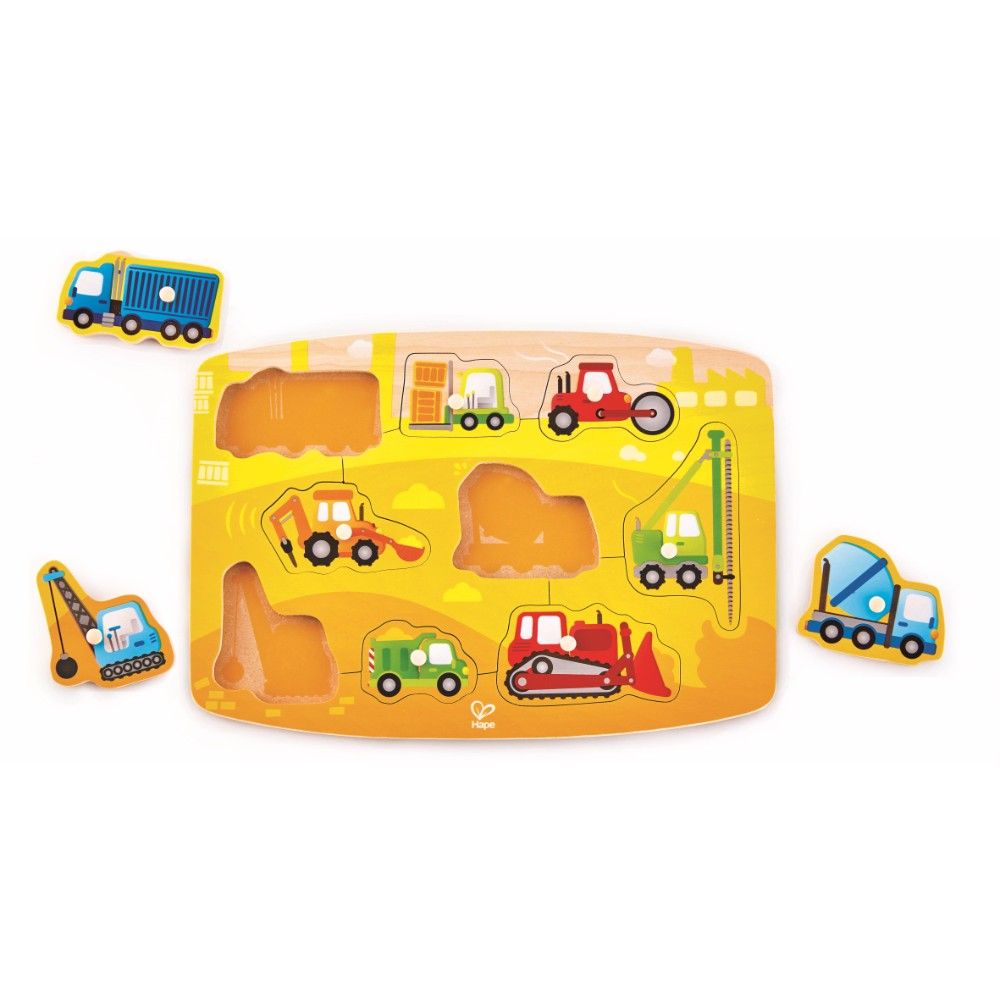 Hape - Construction Peg Puzzle