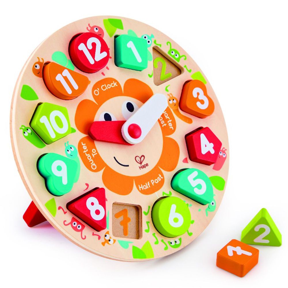 Hape - Chunky Clock Puzzle