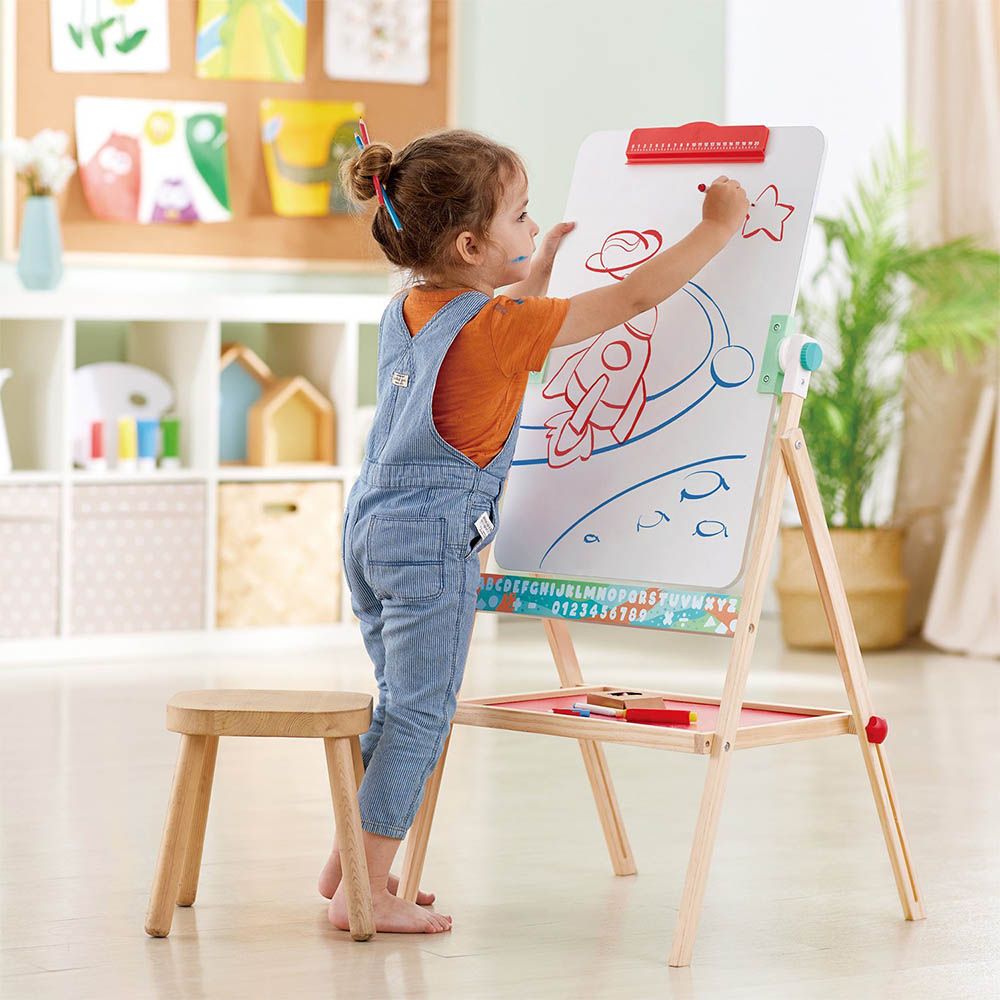 Hape - Foldable Double-sided Flip Free Standing Flip Flat Easel