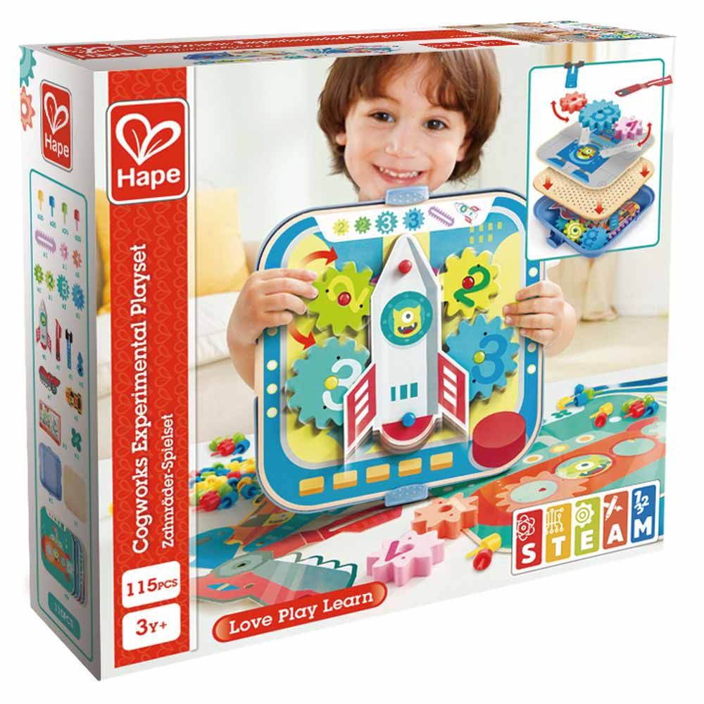 Hape - Cogworks Experimental Educational Wooden Playset - 115pcs