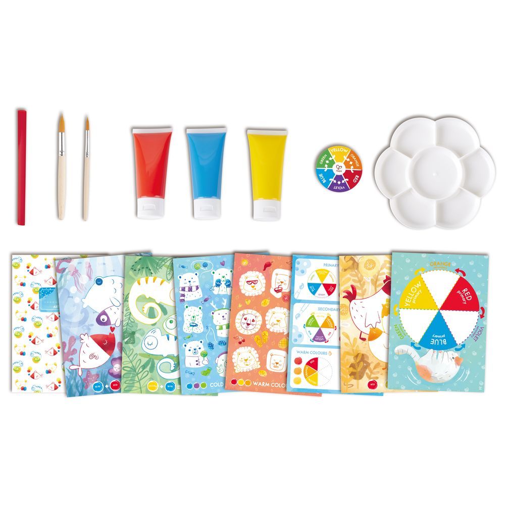 Hape - Colour Mix Painting Activity Art & Craft Set - 24pcs