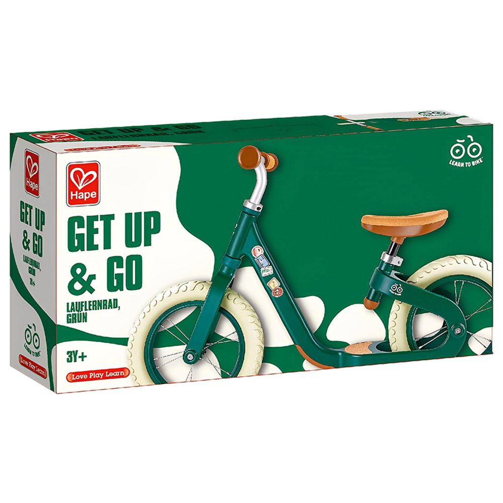 Hape - Get Up & Go Lightweight Balance Bike - Green