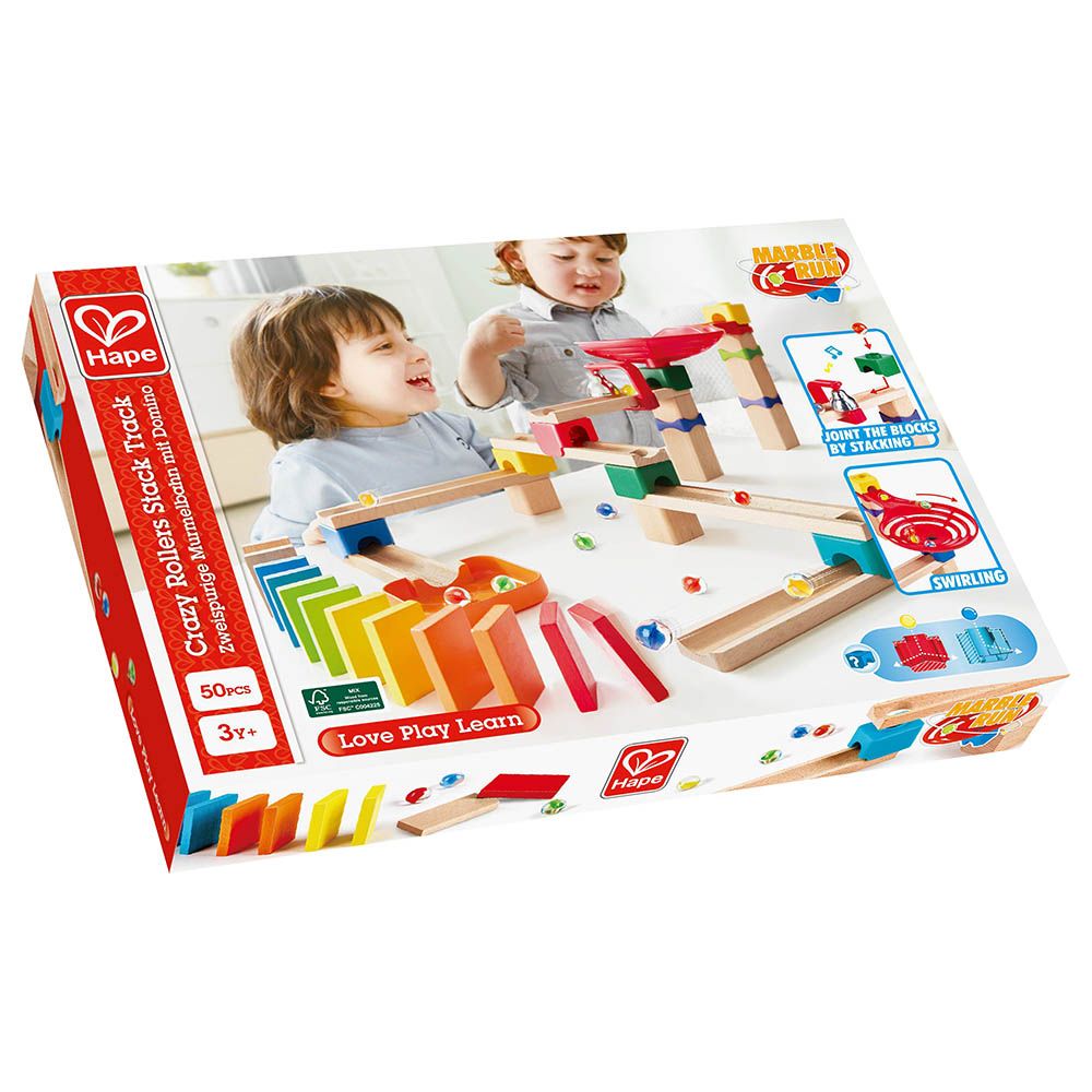 Hape - Crazy Rollers Stack Track 50Pcs