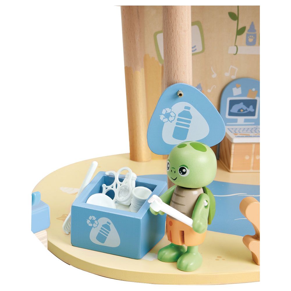 Hape - Green Planet Ocean Rescue Playset w/ Accessories - 47pcs