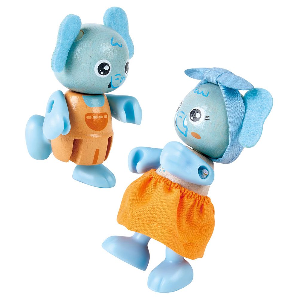 Hape - Green Planet Explorers FSC Elephant Family - 10pcs