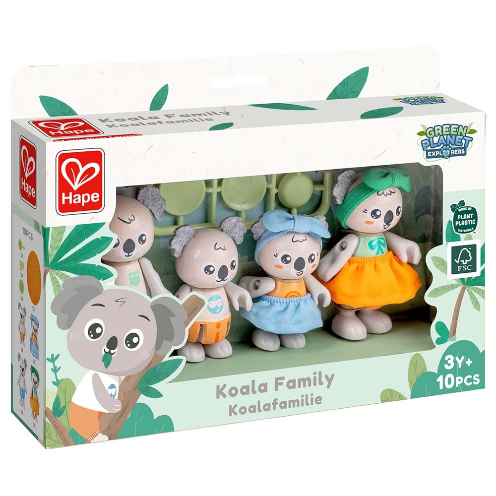 Hape - Green Planet Explorers FSC Koala Family - 10pcs