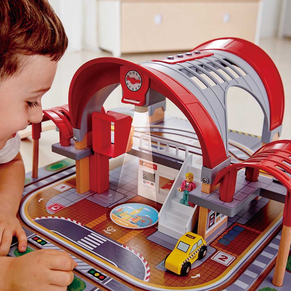 Hape Grand City Play Set with Sound & Lights