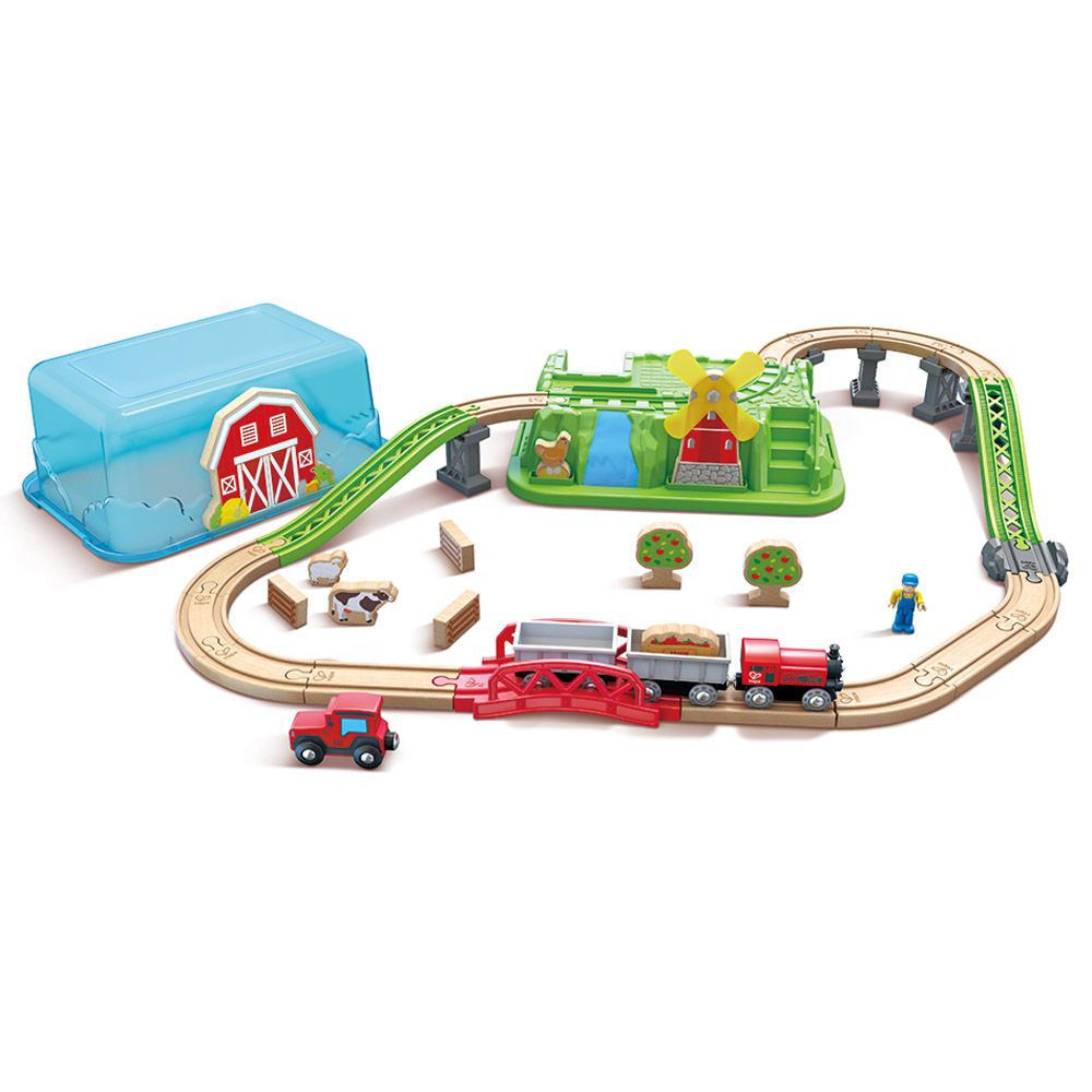 Hape - Countryside Train Bucket Railway Set - 41pcs