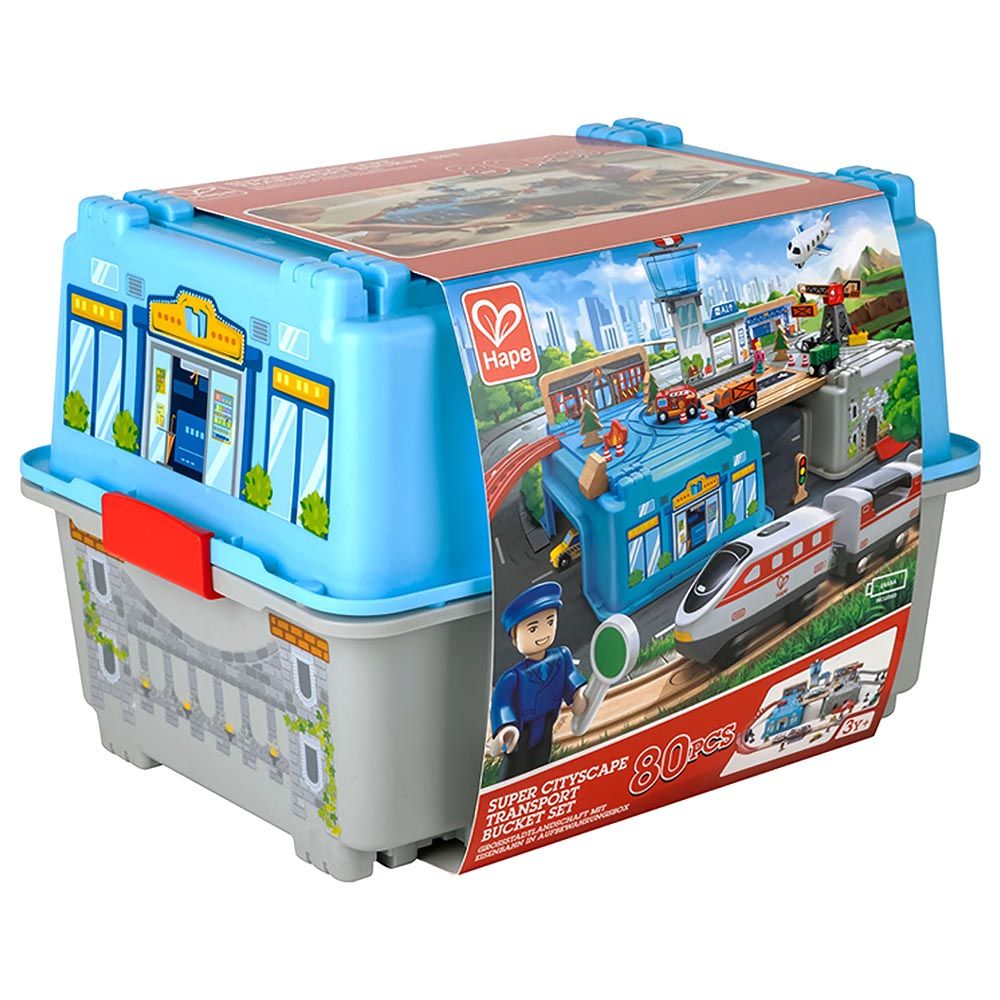 Hape - Super Cityscape Transport Bucket Set