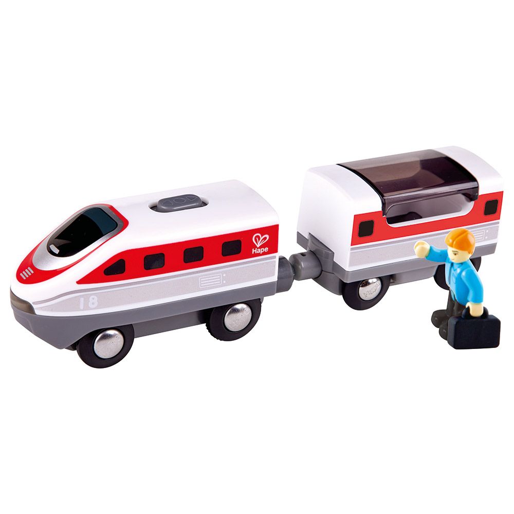 Hape - Intercity Battery Powered Train Set - 4pcs