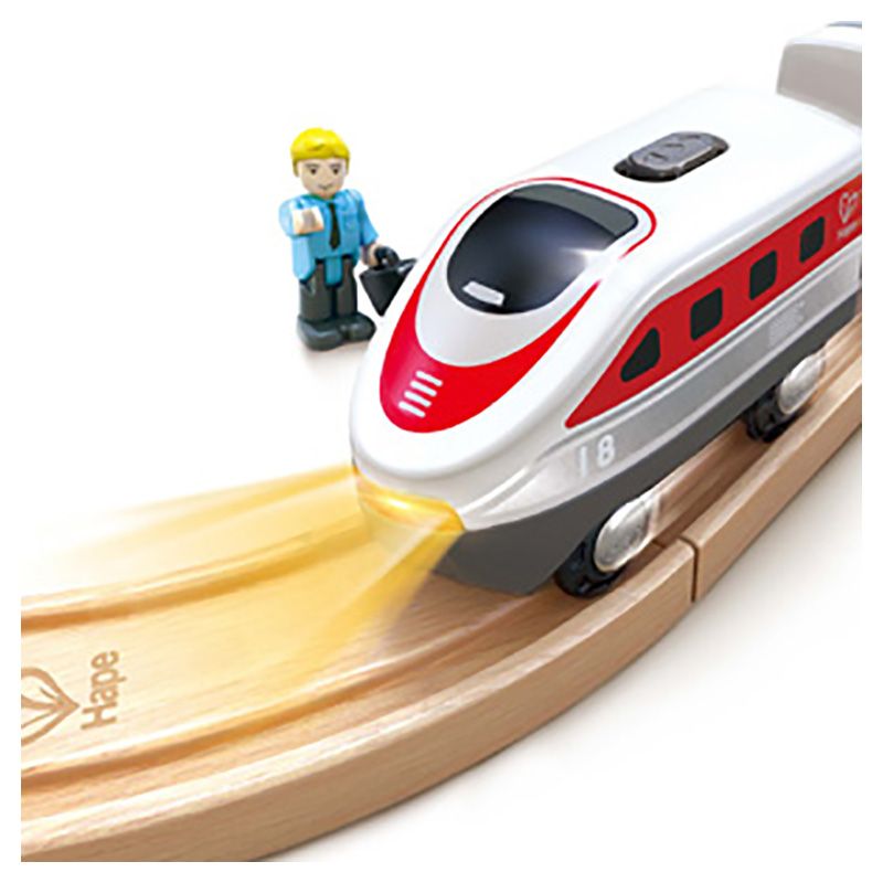 Hape - Intercity Battery Powered Train Set - 4pcs