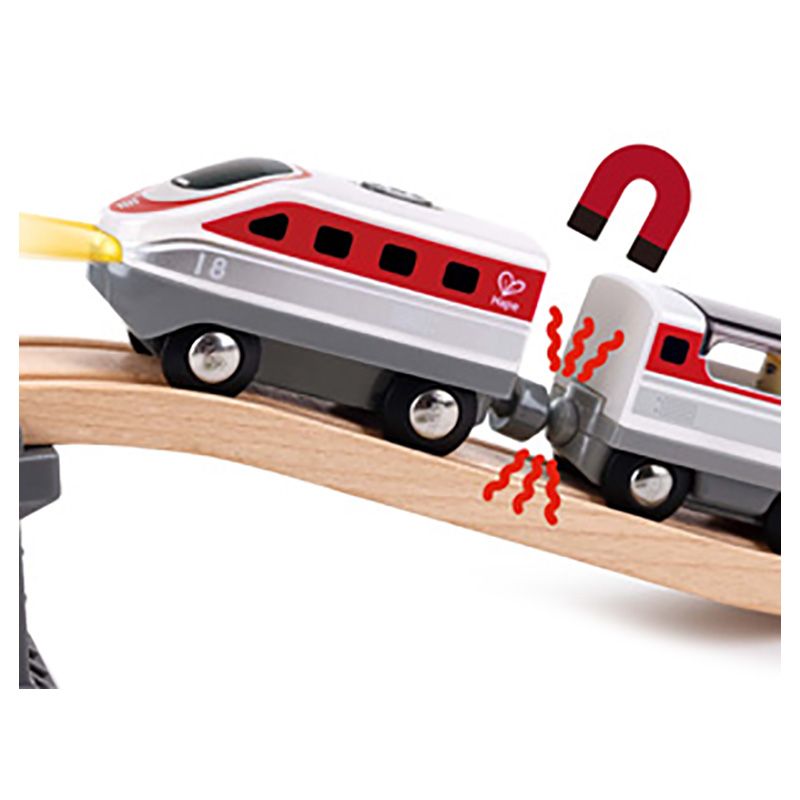 Hape - Intercity Battery Powered Train Set - 4pcs