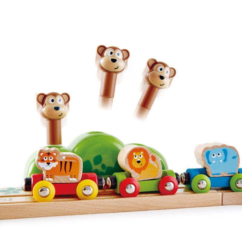 Hape - Music and Monkey Wooden Railway Playset w/ Xylophone