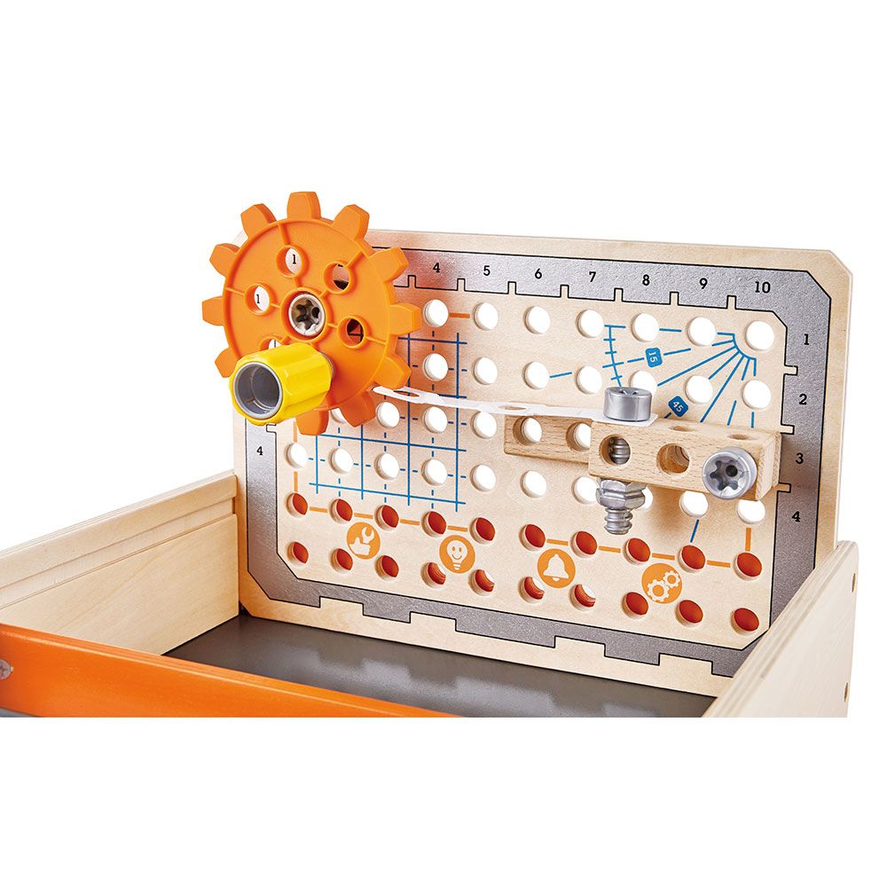 Hape - Junior Inventor Science Experiment Toolbox Kit - 32pcs