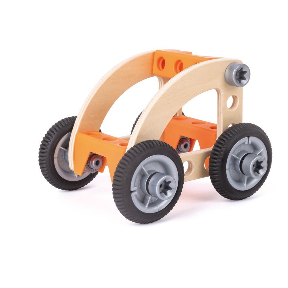 Hape - Build 'n' Drive Wooden Car Set STEAM Toy 37pcs