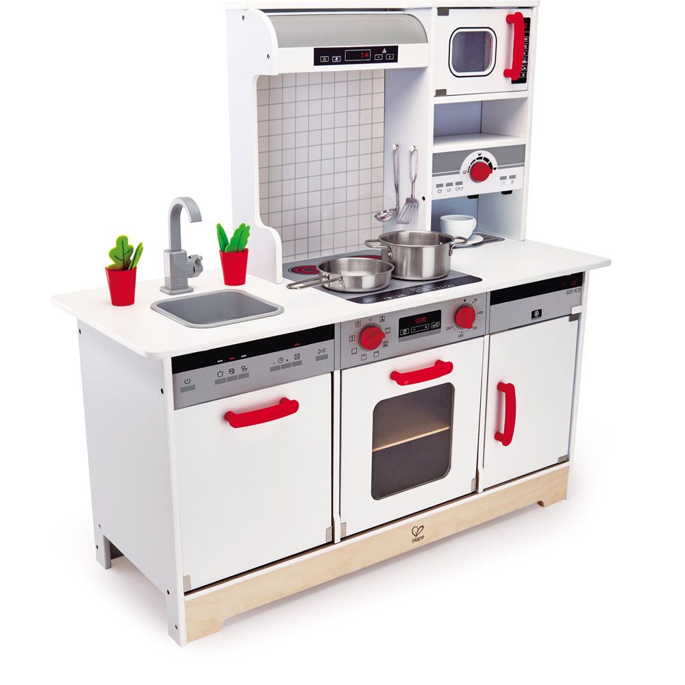 Hape - All-In-1 Kitchen & Food Playset w/ Accessories - 15pcs