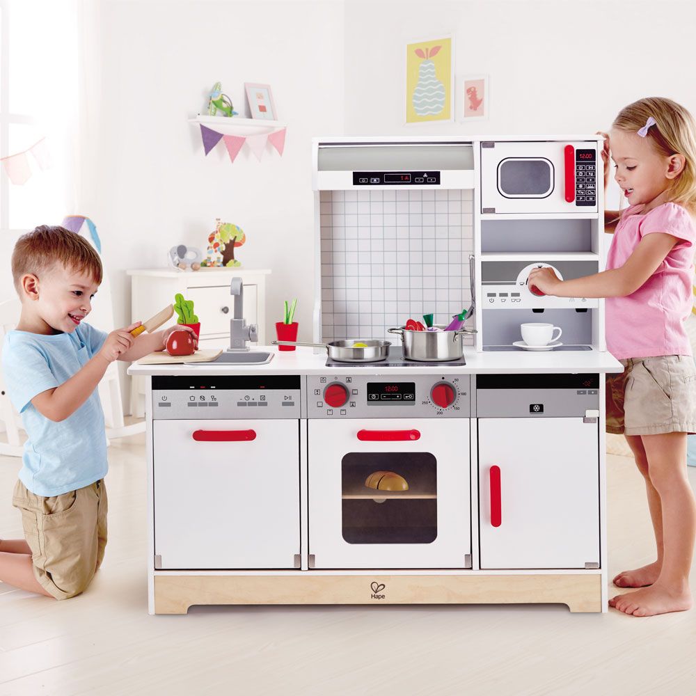 Hape - All-In-1 Kitchen & Food Playset w/ Accessories - 15pcs