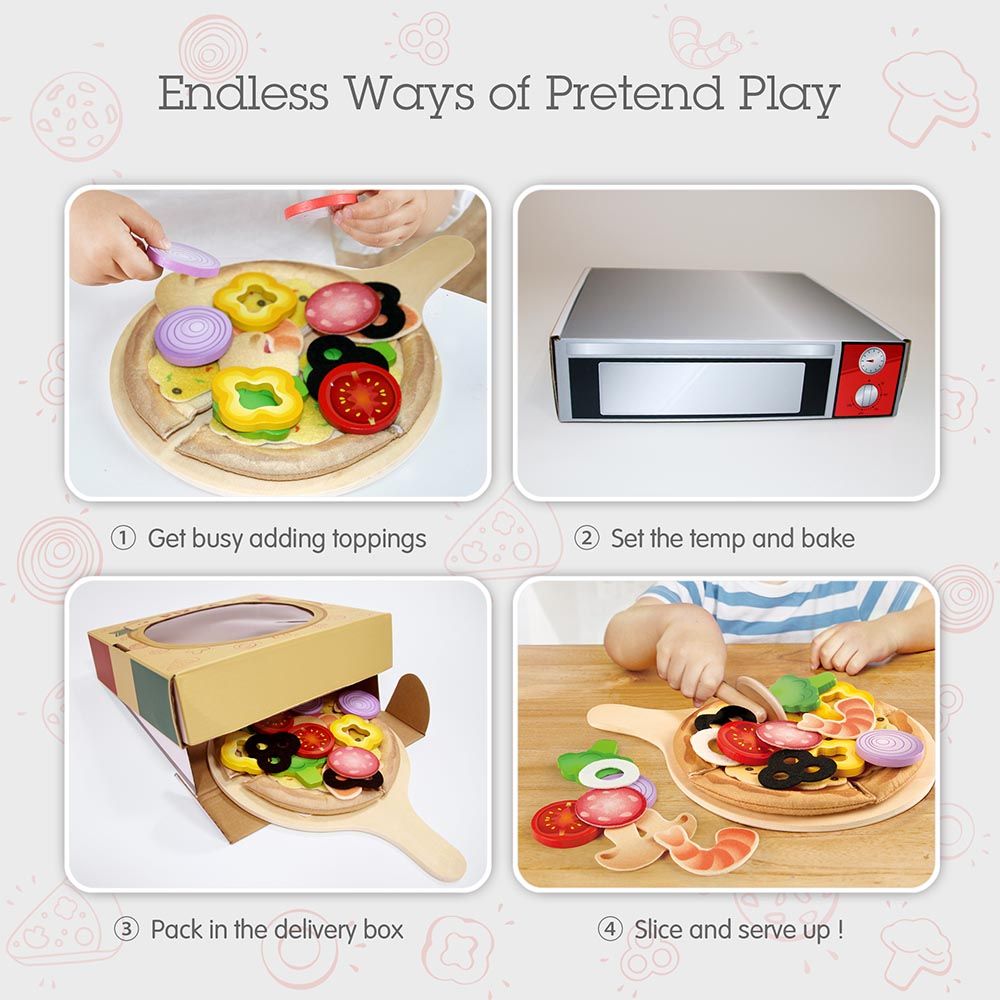 Hape - Perfect Pizza Playset - Food Playset