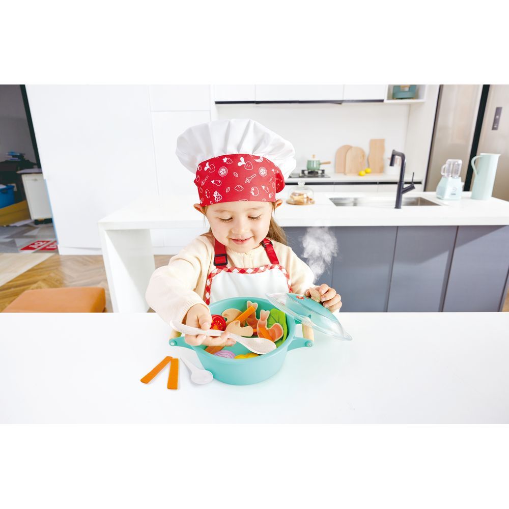 Hape - Little Chef Cooking & Steam Playset - 16pcs