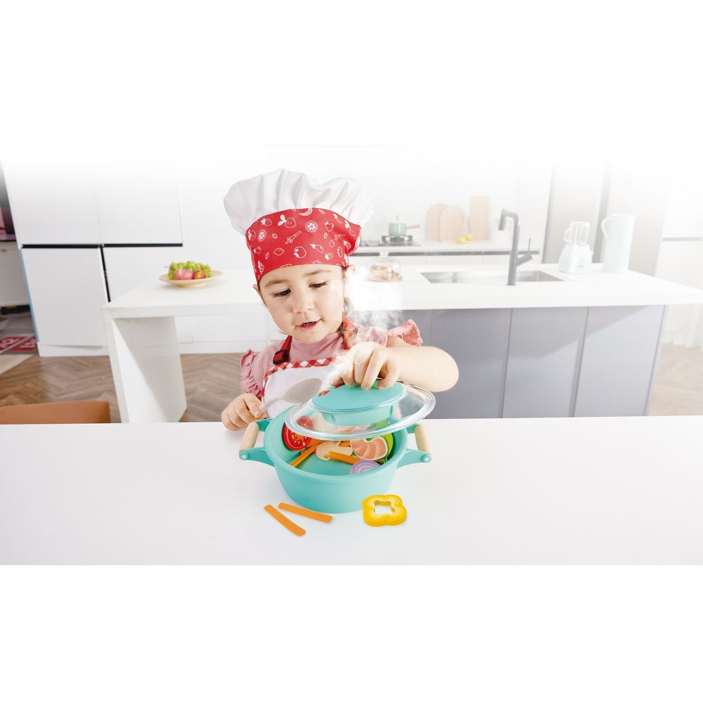 Hape - Little Chef Cooking & Steam Playset - 16pcs