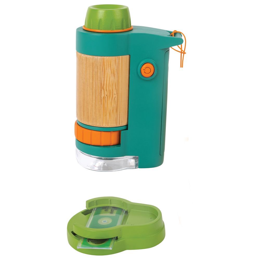 Hape - Nature Fun Bamboo Field Microscope - 6pcs