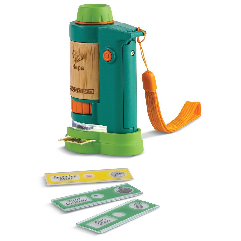 Hape - Nature Fun Bamboo Field Microscope - 6pcs