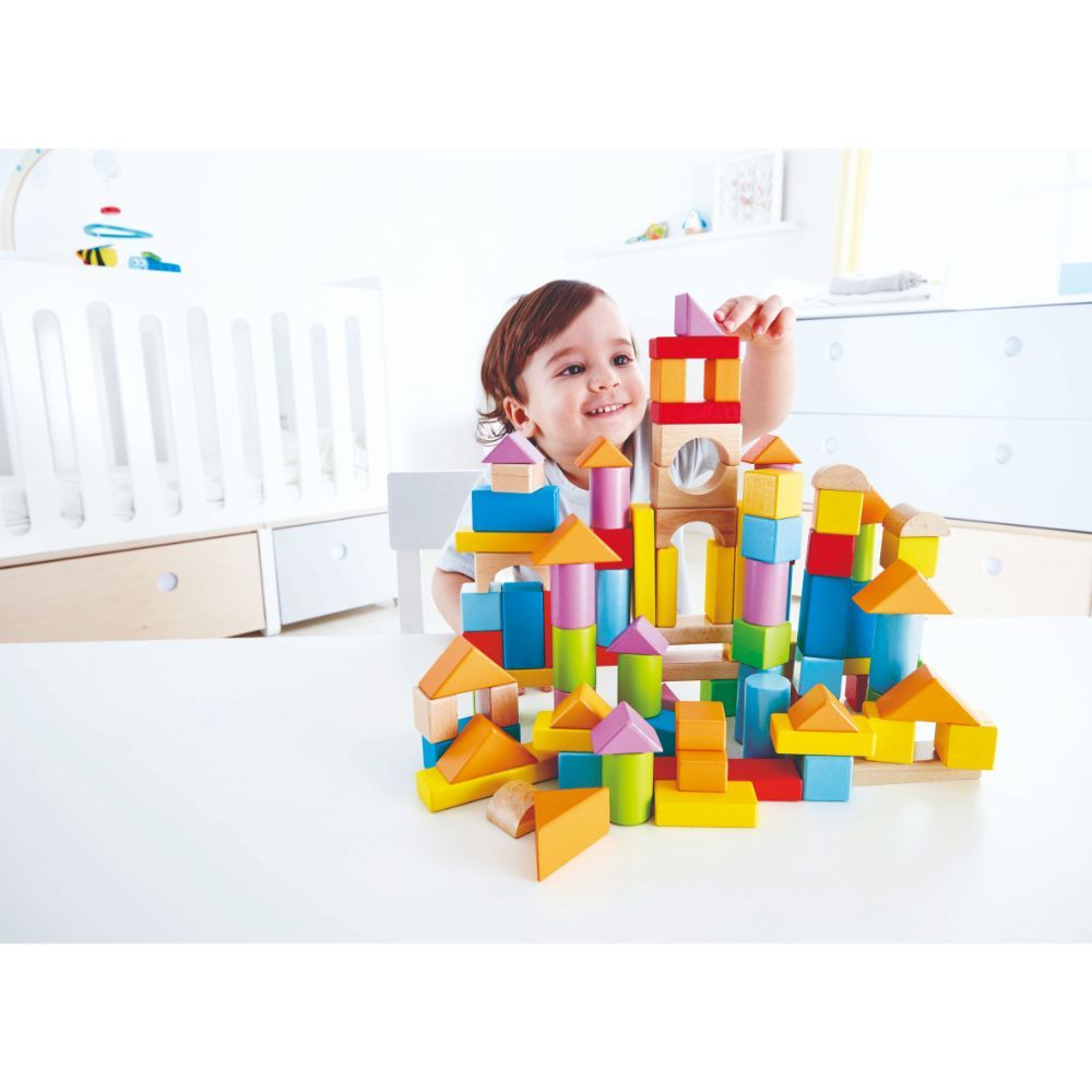 Hape - Wooden Wonderful Building Blocks Set - 101 pcs