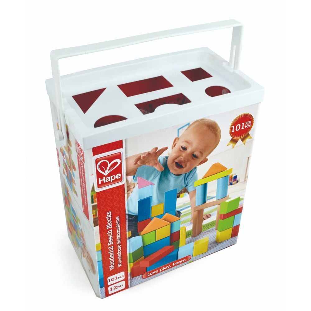 Hape - Wooden Wonderful Building Blocks Set - 101 pcs