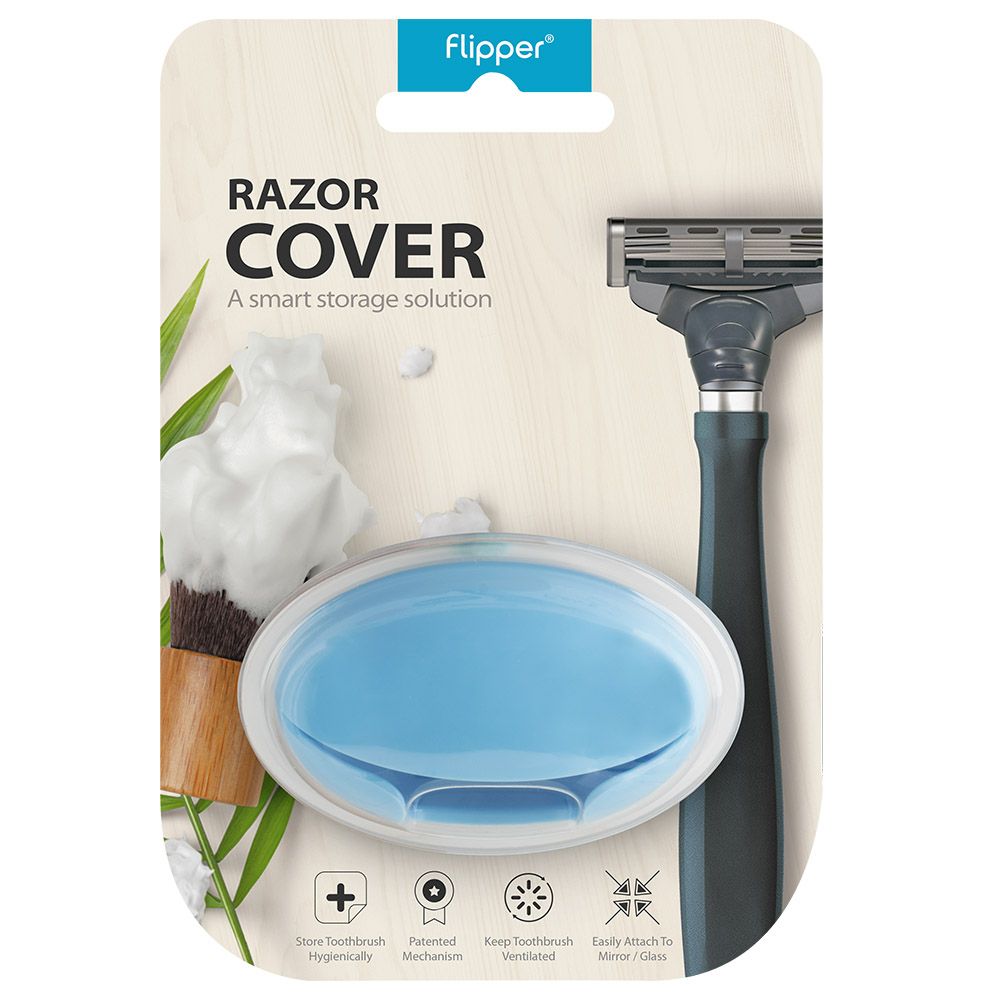 Flipper - Mizo Hygienic Razor Cover W/ Suction Cups - Blue 