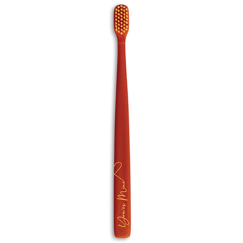 Flipper - 2-in-1 Toothbrush W/ Cover for Couple - Grey & Red