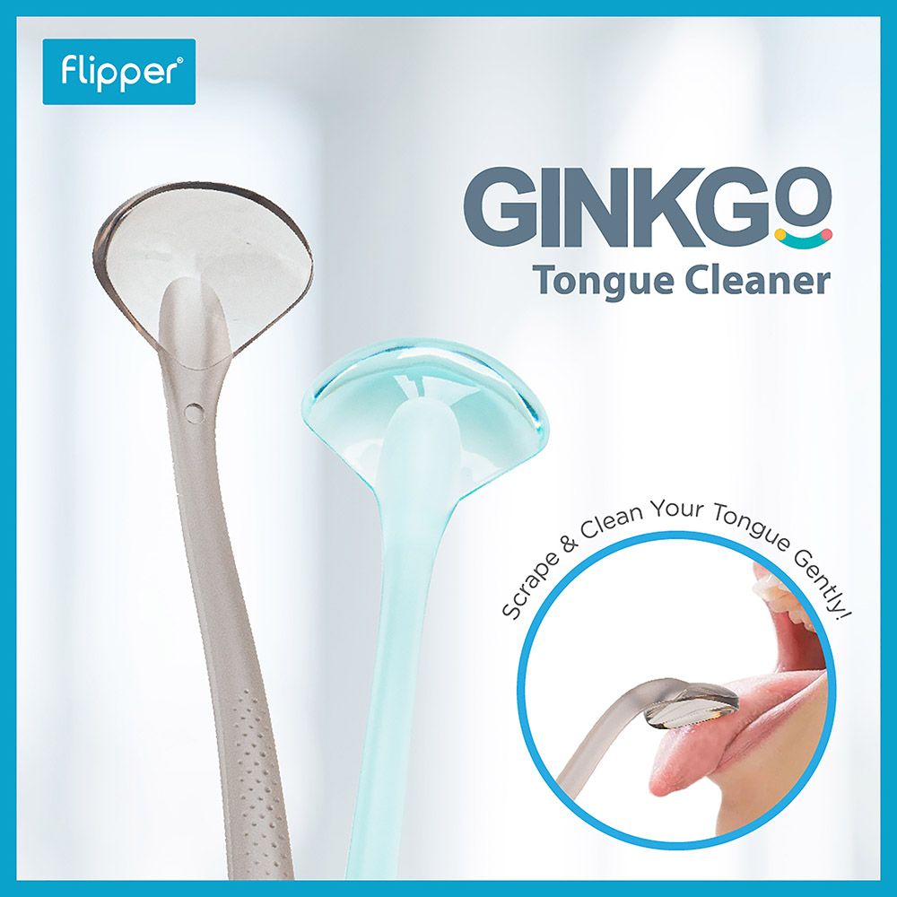 Flipper - Ginkgo Tongue Cleaner - Icy Blue