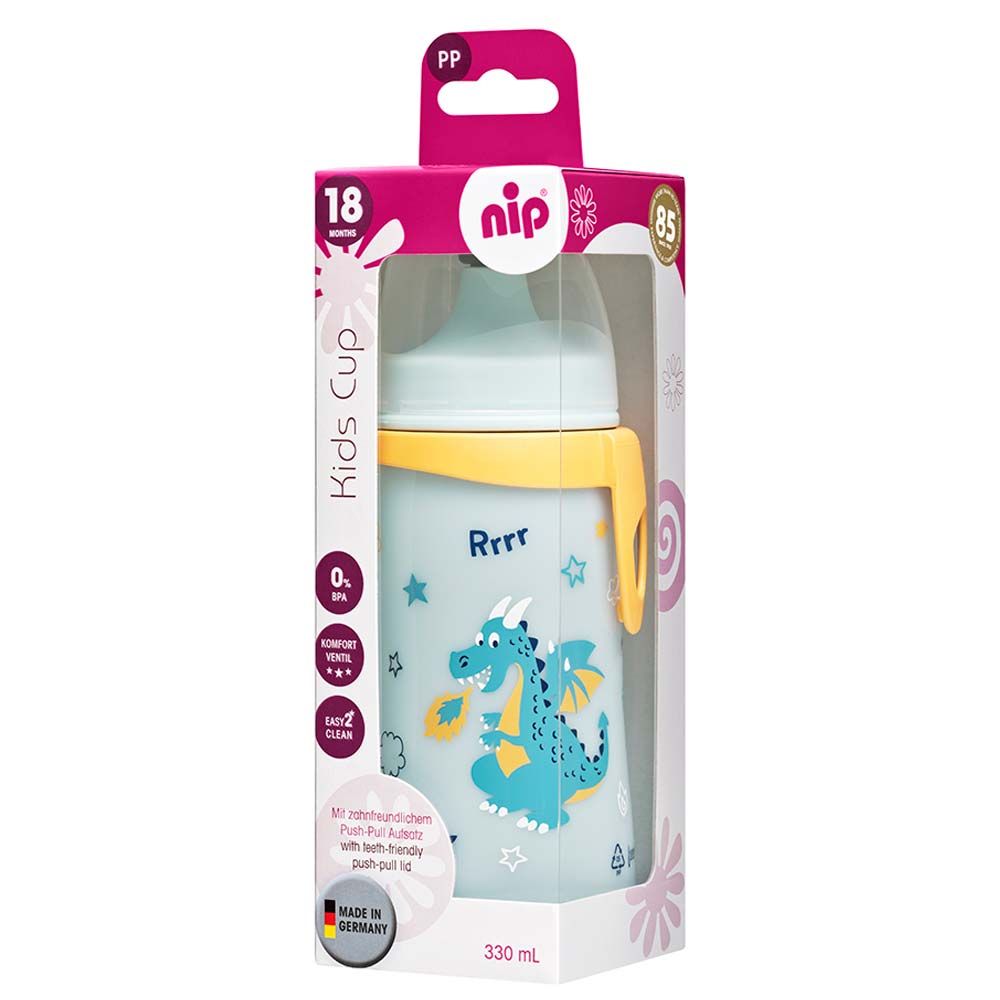 Nip Kids Cup Push-Pull Lid Dino 330ml