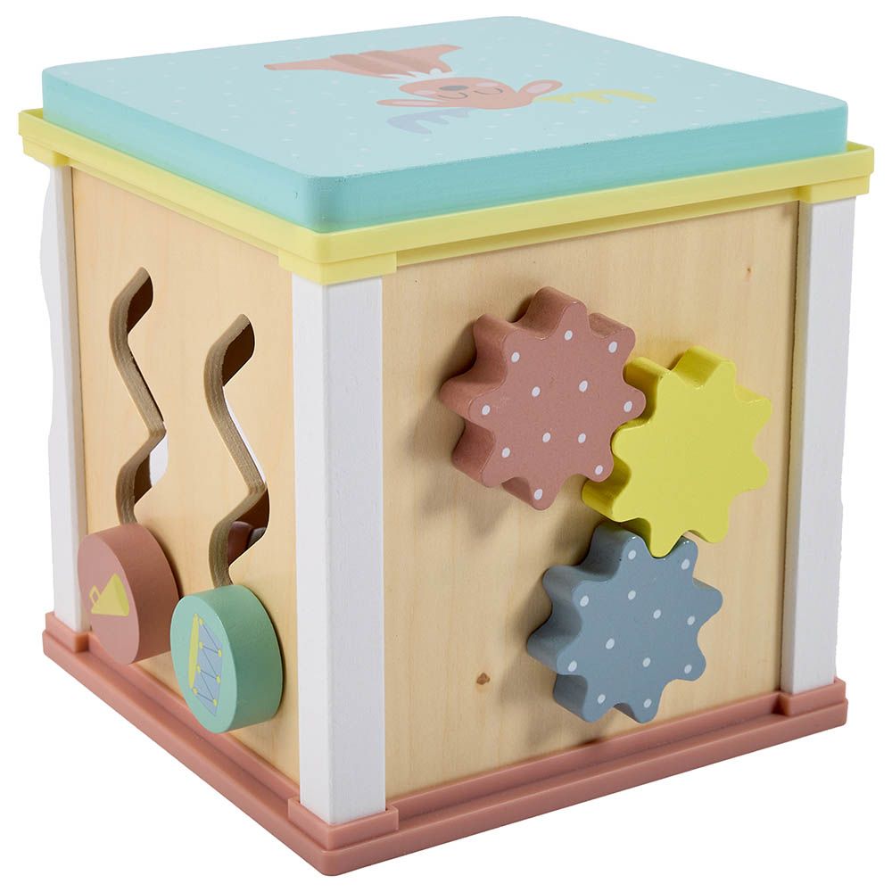 Eurekakids - Multi Activity Wooden Play Cube Toy