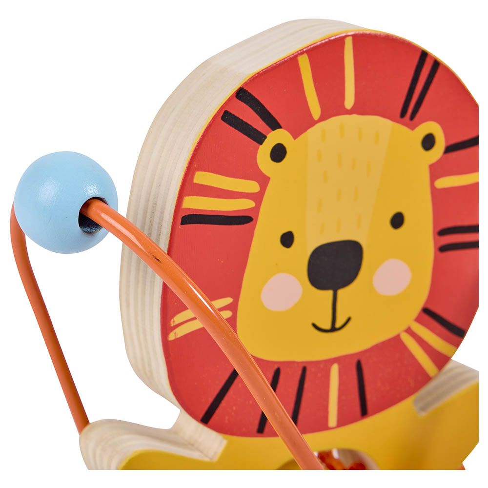 Eurekakids - Mini Looping Push & Pull Wooden Toy - Lion