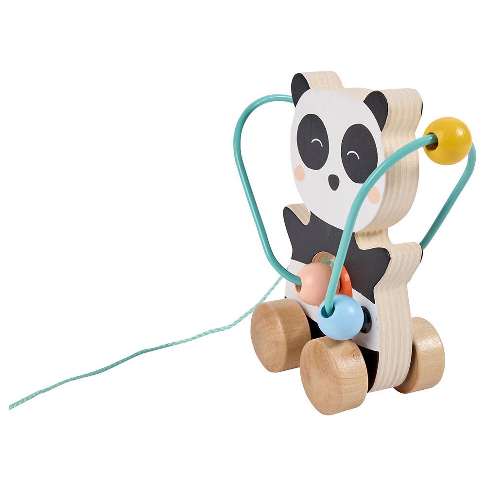 Eurekakids - Mini Looping Push & Pull Wooden Toy - Panda