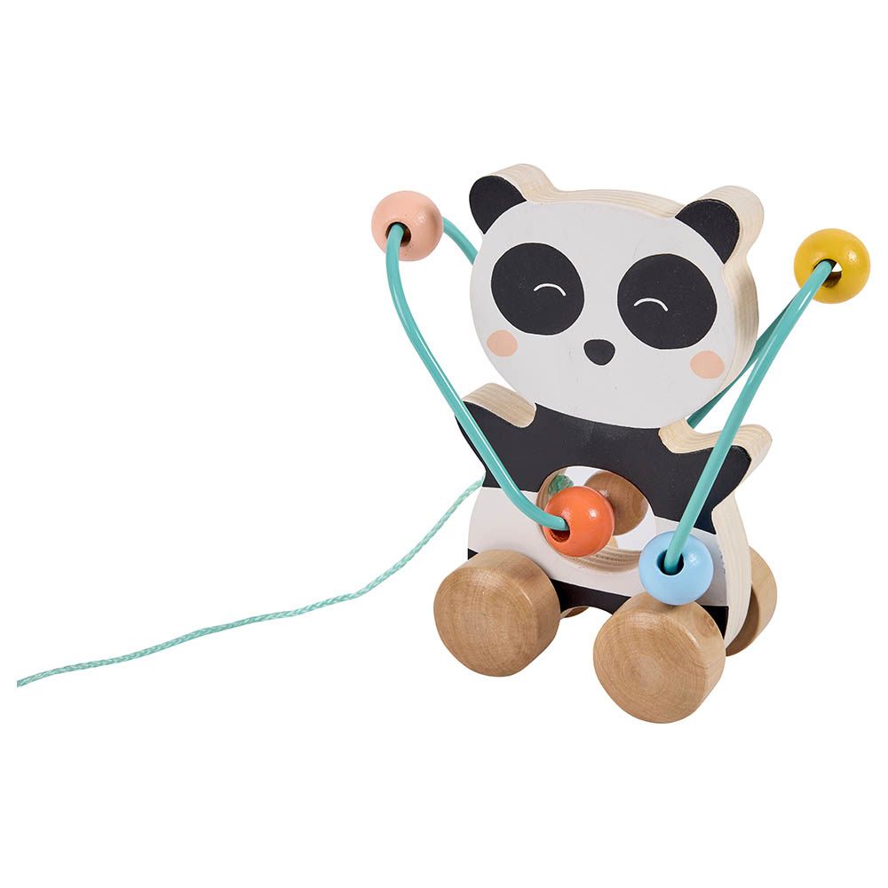 Eurekakids - Mini Looping Push & Pull Wooden Toy - Panda