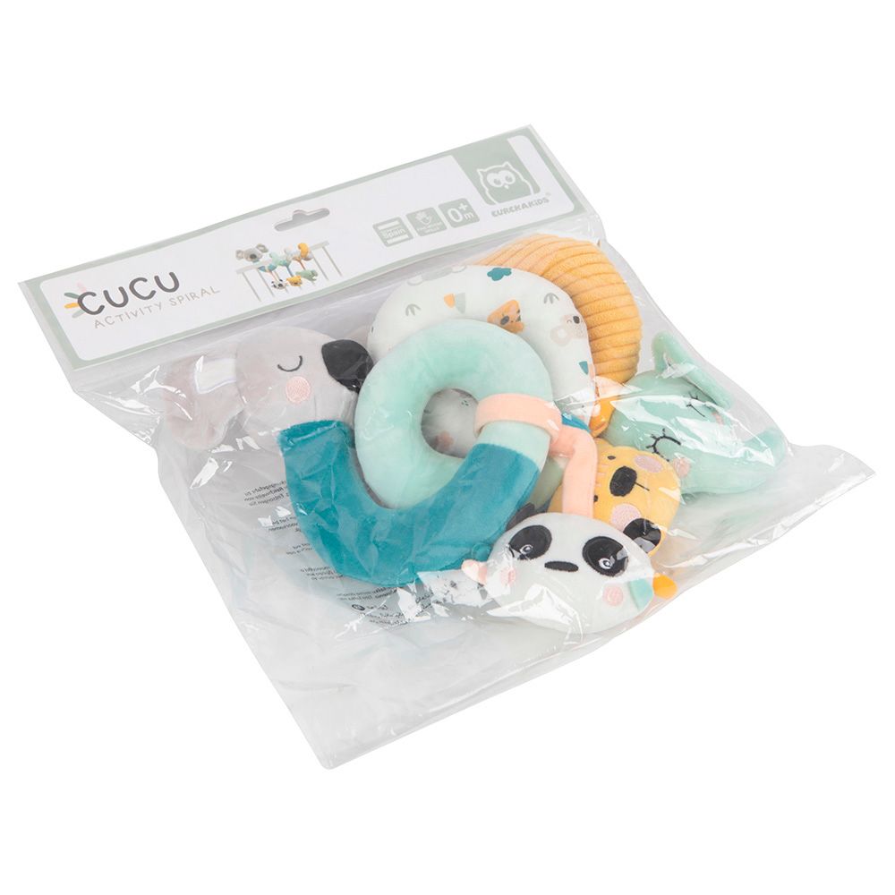 Eurekakids - Cucu Spiral Activity With Plush Animal Dolls